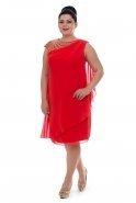 Короткое Вечернее Платье красный O7227