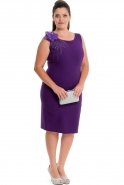 Вечернее Платье Свободного Кроя Пурпурный NZ8205