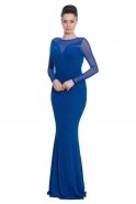 Длинное Вечернее Платье Ярко-синий A60403