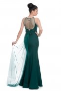 Длинное Вечернее Платье Изумрудно-зеленый T2472
