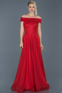 Длинное Вечернее Платье красный ABU918