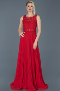 Длинное Вечернее Платье красный ABU924