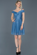 Короткое Выпускное Платье Синий ABK520