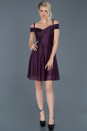 Короткое Выпускное Платье Пурпурный ABK520