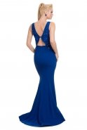 Длинное Вечернее Платье Ярко-синий F2088
