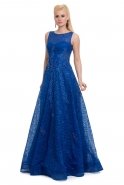 Длинное Вечернее Платье Ярко-синий F2224