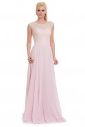 Длинное Вечернее Платье розовый F2245