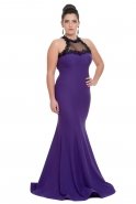 Вечернее Платье Свободного Кроя Пурпурный C9505