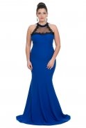 Вечернее Платье Свободного Кроя Ярко-синий C9505