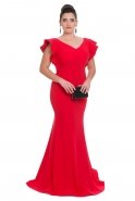 Вечернее Платье Свободного Кроя красный C9549