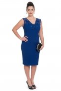 Вечернее Платье Свободного Кроя Ярко-синий NZ8016