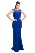 Длинное Вечернее Платье Ярко-синий C7111