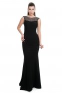 Длинное Вечернее Платье Черный C7111