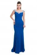 Длинное Вечернее Платье Ярко-синий C7120