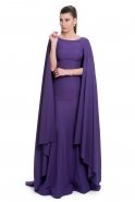 Длинное Вечернее Платье Пурпурный C7069