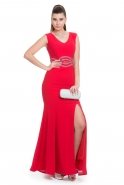 Длинное Вечернее Платье красный C7093