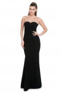 Длинное Вечернее Платье Черный C7096