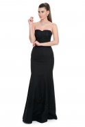 Длинное Вечернее Платье Черный C7102