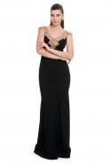 Длинное Вечернее Платье Черный C7108