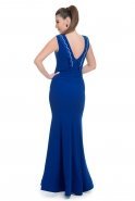 Длинное Вечернее Платье Ярко-синий C7007