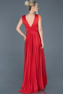 Длинное Помолвочное Платье красный ABU856