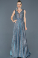 Длинное Помолвочное Платье Бирюзовый ABU914