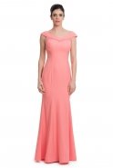 Длинное Вечернее Платье розовый C6141