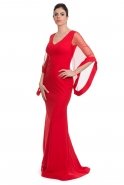 Длинное Вечернее Платье красный C7026