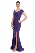 Длинное Вечернее Платье Пурпурный C7027