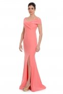 Длинное Вечернее Платье розовый C7027