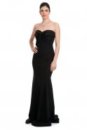 Длинное Вечернее Платье Черный C7032
