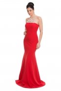 Длинное Вечернее Платье красный C7035
