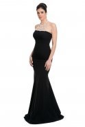 Длинное Вечернее Платье Черный C7035