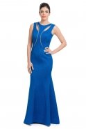Длинное Вечернее Платье Ярко-синий C7091