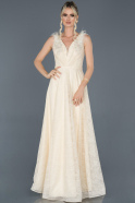 Длинное Вечернее Платье Белый ABU922