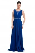 Длинное Вечернее Платье Ярко-синий C7131