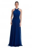 Длинное Вечернее Платье Ярко-синий C7132