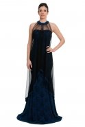 Длинное Вечернее Платье Ярко-синий C7138