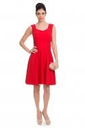 Короткое Вечернее Платье красный C8000