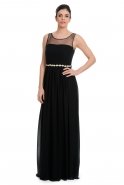 Длинное Вечернее Платье Черный T2289