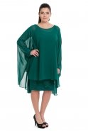 Вечернее Платье Свободного Кроя зелёный C9018