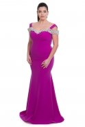 Вечернее Платье Свободного Кроя Пурпурный C9515