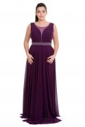 Вечернее Платье Свободного Кроя Пурпурный C9531