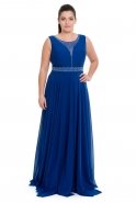 Вечернее Платье Свободного Кроя Ярко-синий C9531