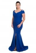 Вечернее Платье Свободного Кроя Ярко-синий C9501