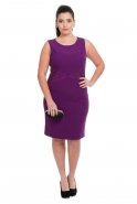 Вечернее Платье Свободного Кроя Пурпурный N98260
