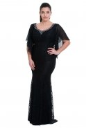 Вечернее Платье Свободного Кроя Черный ST5205