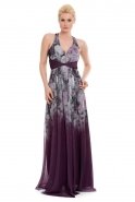 Длинное Вечернее Платье Пурпурный AF2309