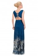 Длинное Вечернее Платье Темно-синий AN2316