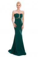 Длинное Вечернее Платье зелёный C7139